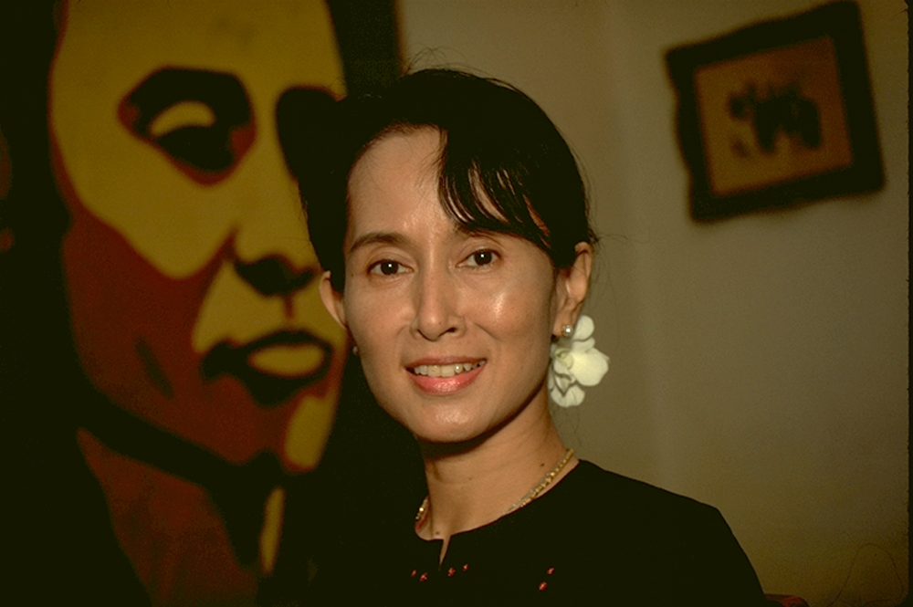 The Personal is Political — 16 daw aung san suu kyi and painting of her father2