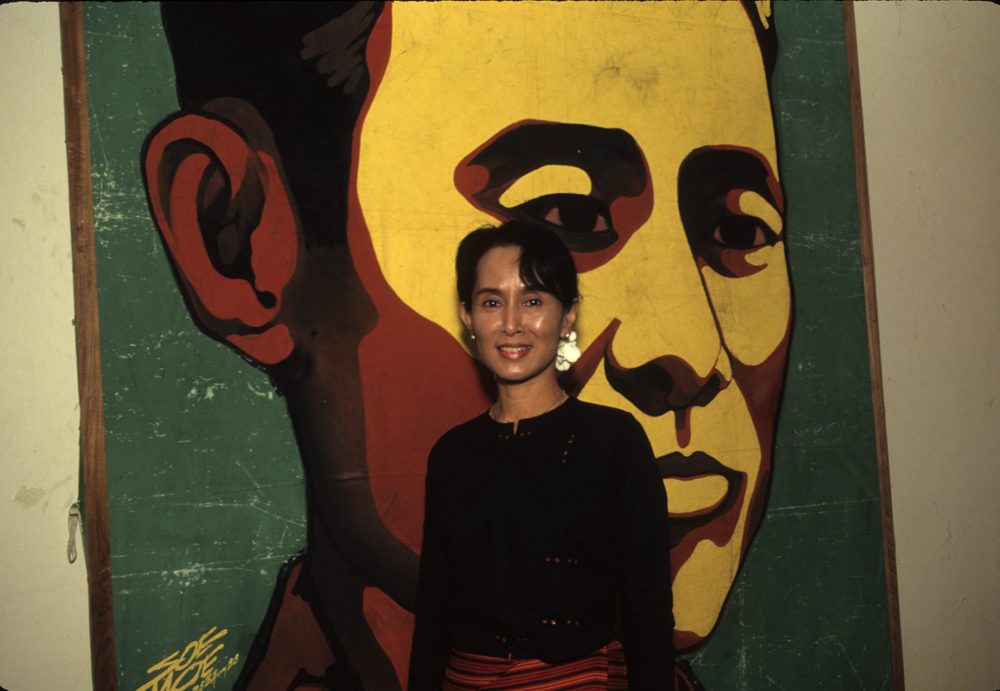 The Personal is Political — 17 daw aung san suu kyi and painting of her father1
