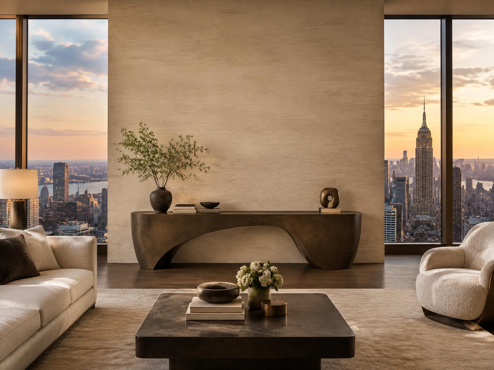 FAUST’S STUDY shown in a penthouse